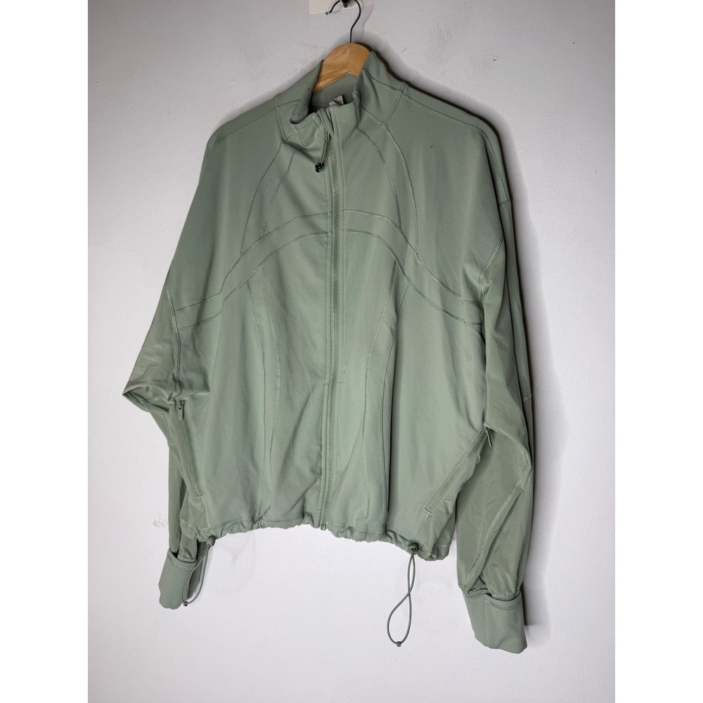 Lululemon Sage Green Full Zip relaxed define Jacket LW3HJ7S Size 10